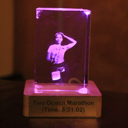3D Crystal Glass Cube